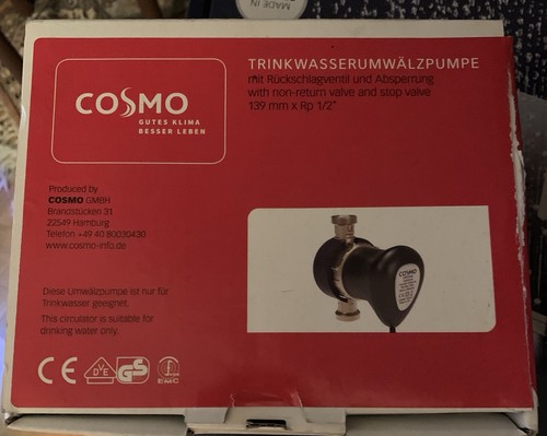 Cosmo umwälzpumpe trinkwasser - umwälzpumpe,